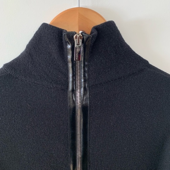 BLUMARINE Zipper Black Sweater Dress Made in Italy - Picture 4 of 9